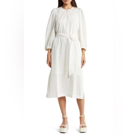 New $359 Baum und PferdgartenAmadorah Maxi Dress In Cloud Dancer size 42 / M